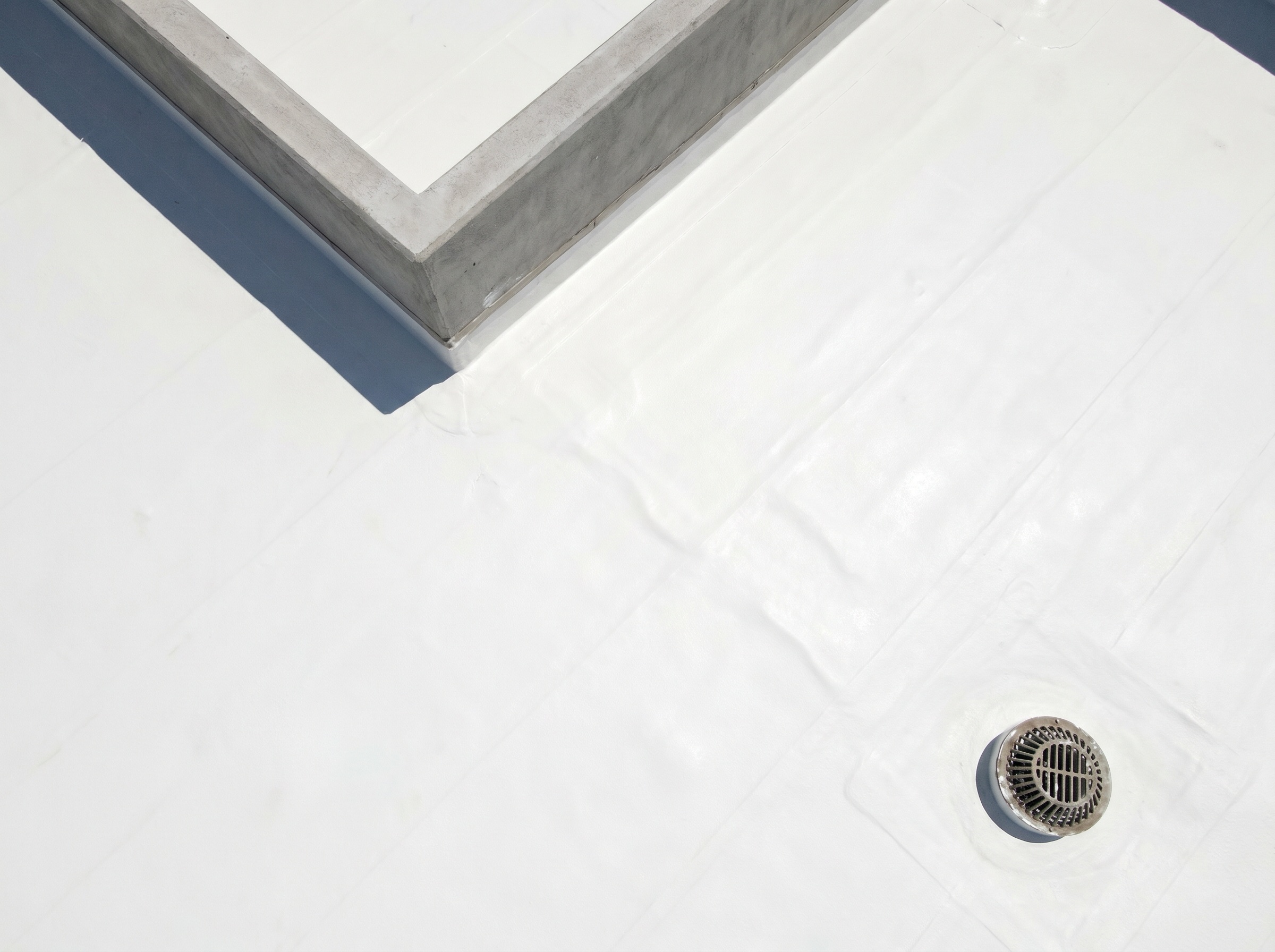 Spray polyurethane foam roof close-up